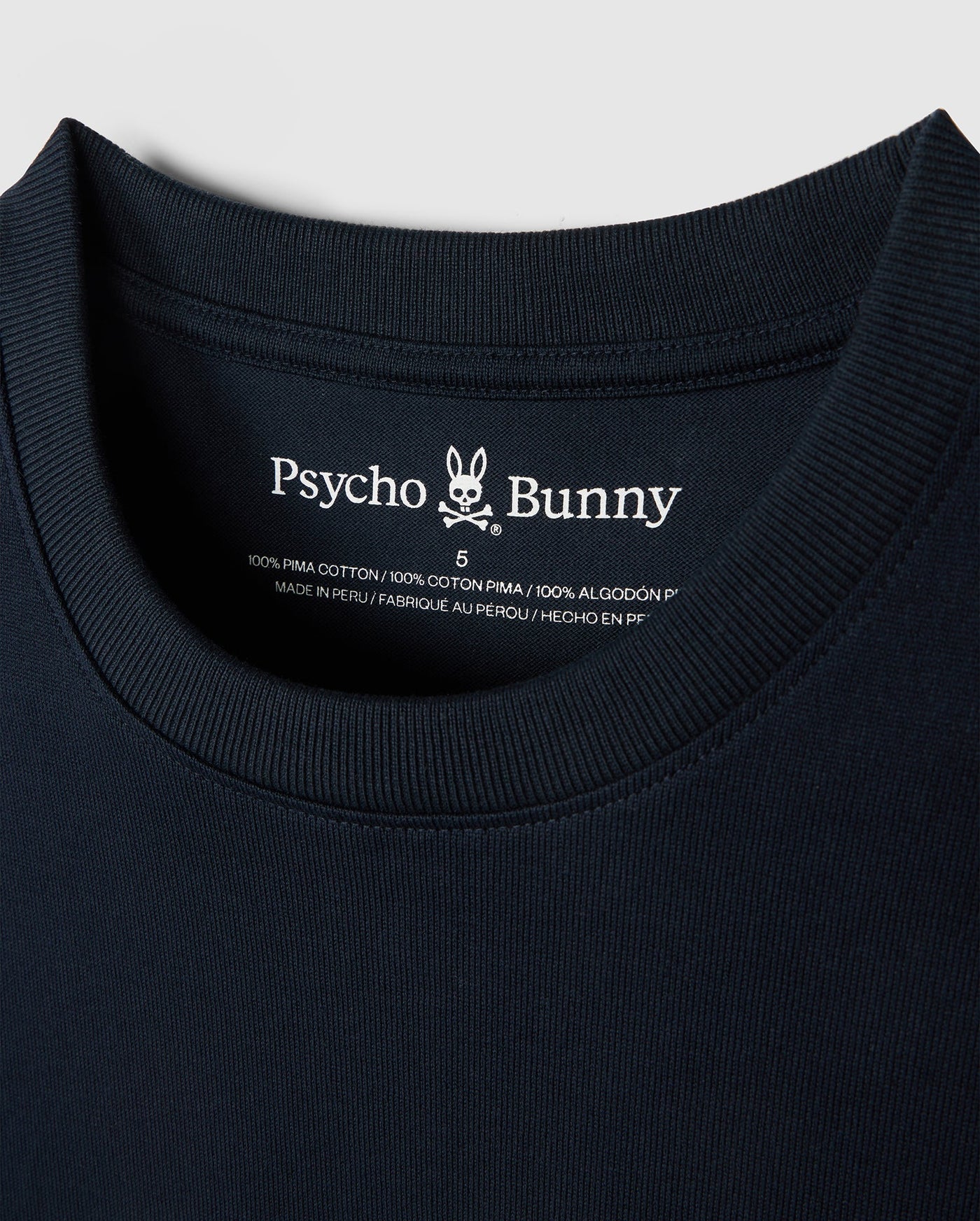 PSYCHO BUNNY DANBY OVERSIZED TEE - B6U359B2TS