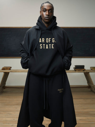 Fear of God Essentials Feece Hoodie BLACK (FW24)