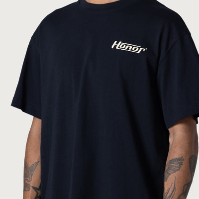 Honor Globe Logo Tee - Black